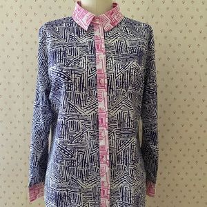 French Curve cotton blouse size XS